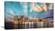 "Dramatic Sky Over Manhattan City" Canvas Print60"x28", 1 Panel