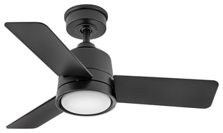 Chet 36" Ceiling Fan, Matte Black