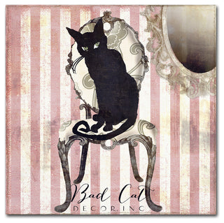 Color Bakery 'Bad Cat I' Canvas Art, 14"x14"