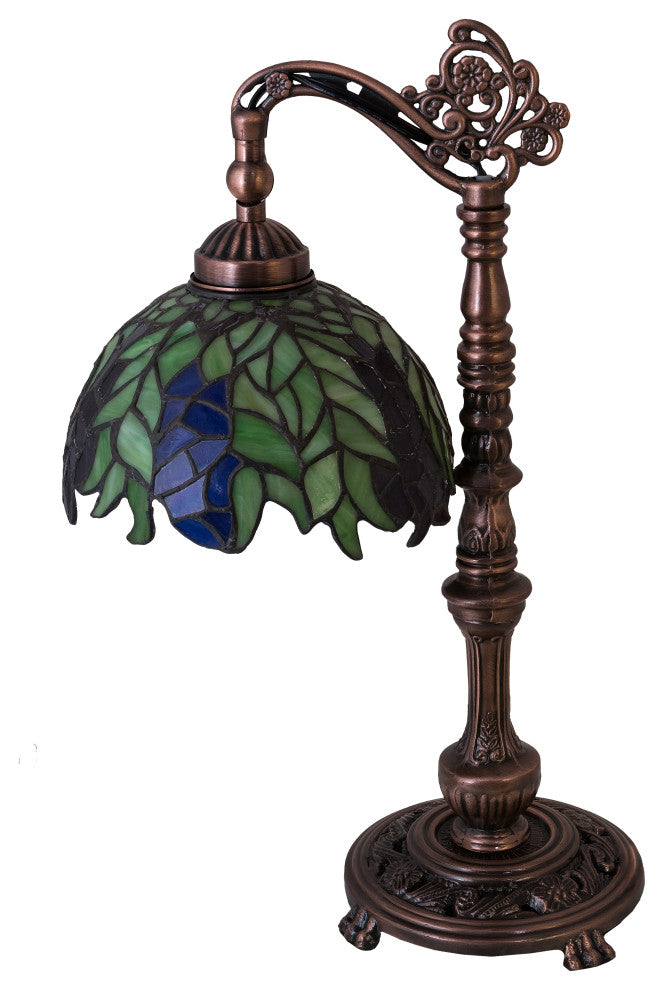 19H Tiffany Honey Locust Desk Lamp