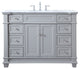 Weston Single Bathroom Vanity Set, Grey, 48
