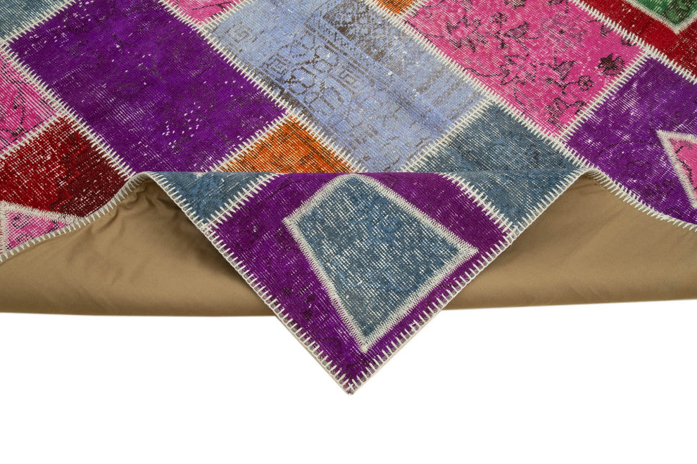 Rug N Carpet - Hand-Knotted Oriental 5' 5" x 7' 7" Overdyed Patchwork Area Rug