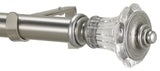 Joffre Non-Telescoping Curtain Rod, Antique Silver, 72''