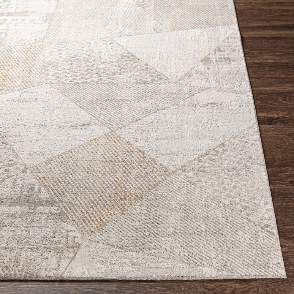 Carmel CRL-2303 Rug, Ivory and Taupe, 9'x12'