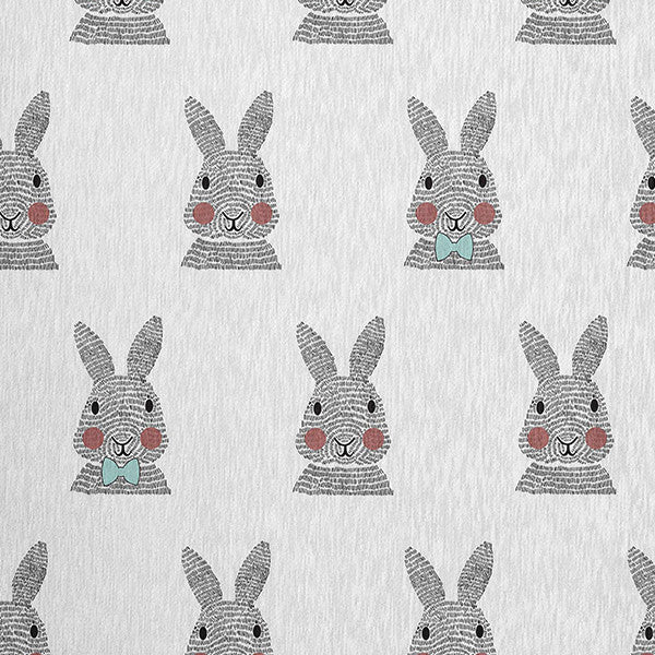 Bunny Fluffle Easter Chenille Rug, Wave Top Blue, 5'x7'