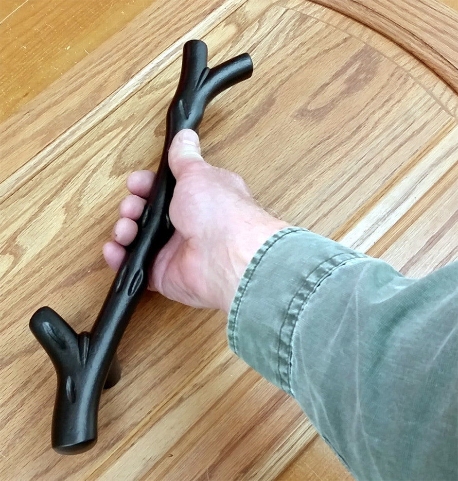 Large Tree Branch Door Pull Barn Door Handle - Matte Bronze finish