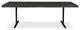 Brooks Dining Table, T Base, 40"x116", Ebonized Top, Black Base