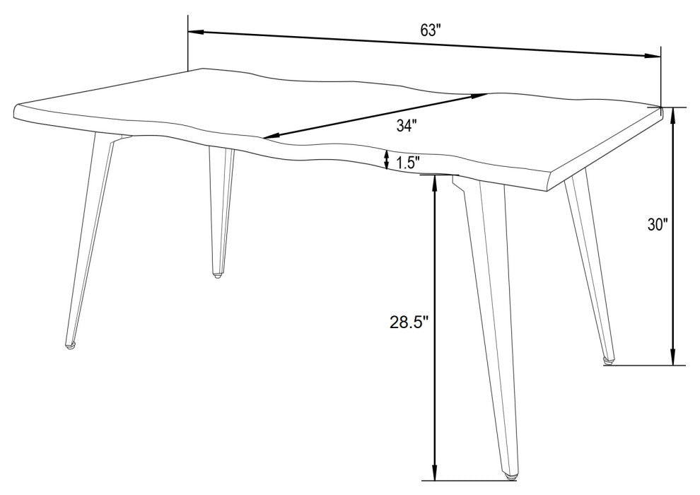 LeisureMod Lawrence 7-Piece Dining Set With Folding Chairs and Table, Clear