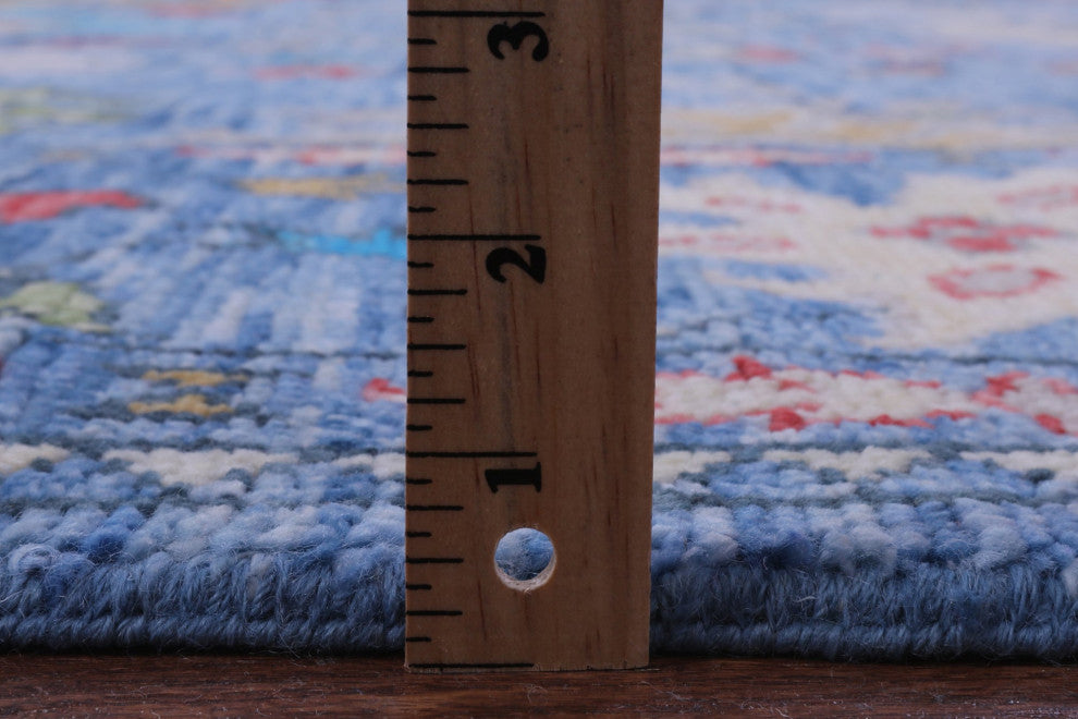 8' 11" X 12' 1" Hand-Knotted Turkish Oushak Wool Rug - Q14953
