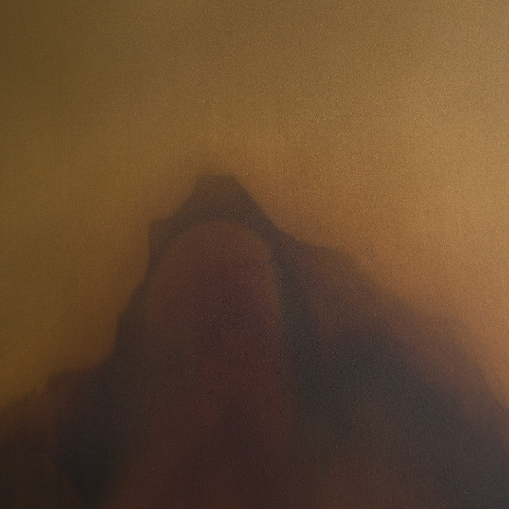 Rios Gold and Red Painted With Acid Wash Metal Wall Art