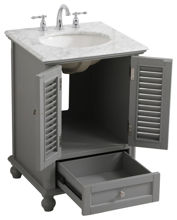 Home Living 24" Single Bathroom Vanity, Gray