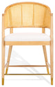 Safavieh Couture Rogue Rattan Counter Stool, Black