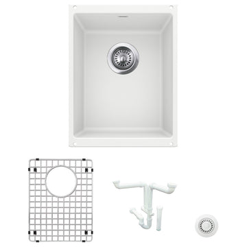 Blanco KA-513422 Precis 13-3/4" Undermount Single Basin Granite - White