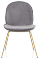 Mid-Century Modern Beetle style Dining Chair, Set of 2, Gray