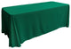 LA Linen Rectangular  Polyester Poplin Tablecloth, Teal, 90"x156"