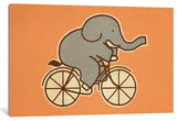 "Elephant Cycle Landscape #1" by Terry Fan, 26x18x1.5