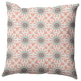 16" x 16" Sun Tile Decorative Indoor Pillow, Bright Orange