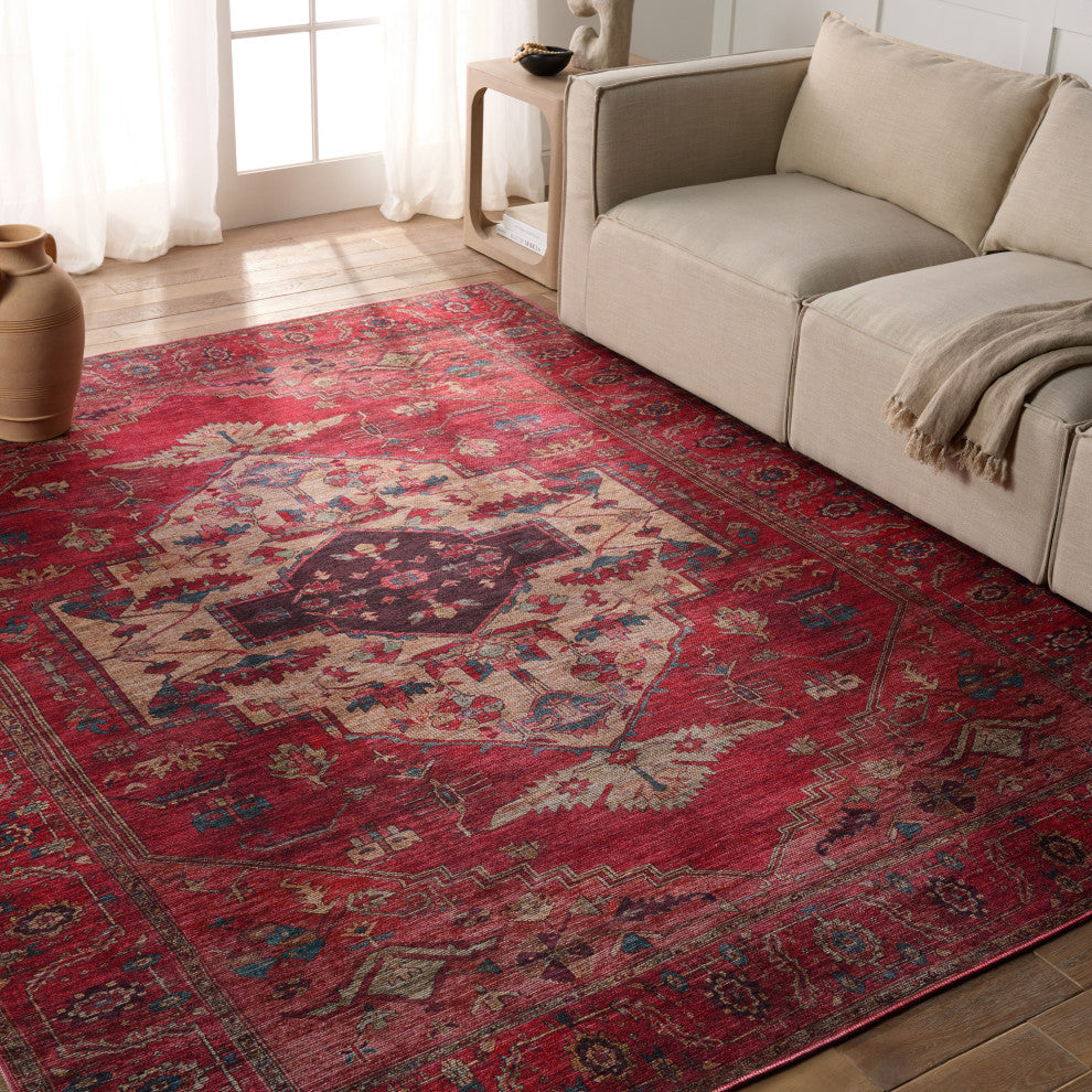 Vibe by Jaipur Living Monroe Medallion Red/ Brown Area Rug 7'10"X10'