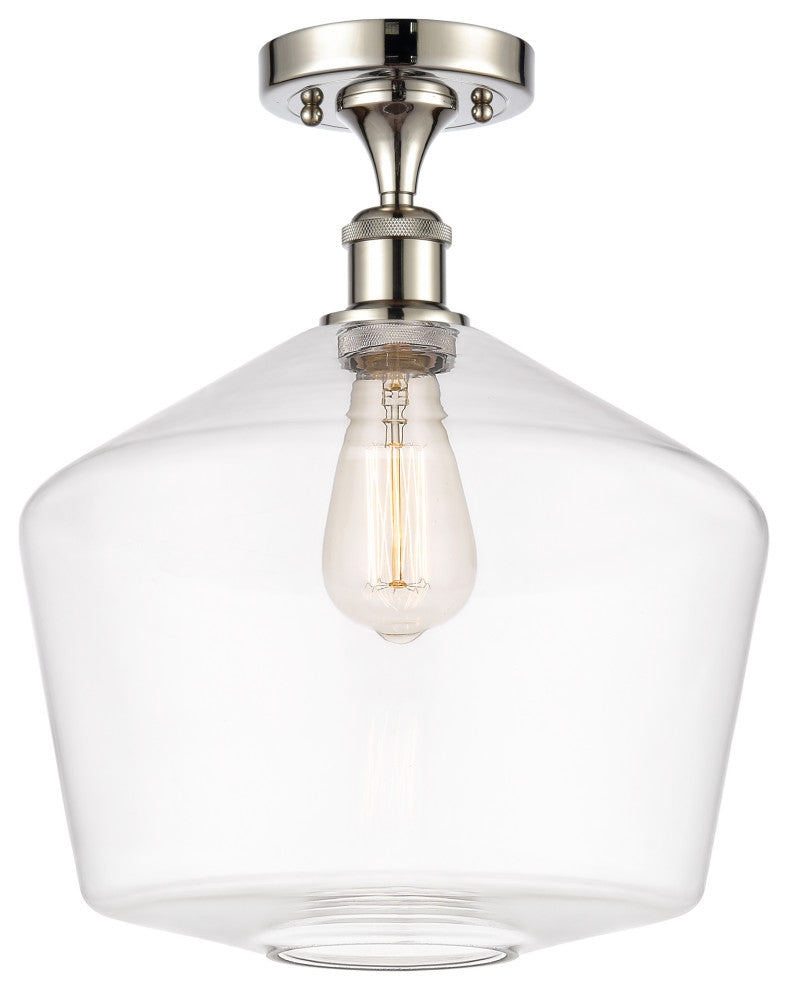 Innovations 516-1C-PN-G652-12-LED 1-Light Semi-Flush Mount, Polished Nickel