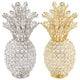 Crystal Silver Pineapple With votive