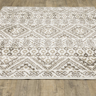 Patterson Updated Lodge Brown/ Beige Area Rug, 9'10" X 12'9"
