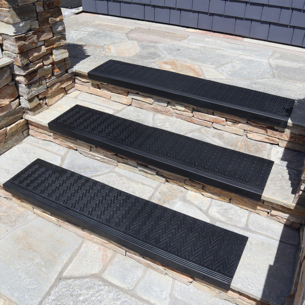 Goodyear "Moderna" Rubber Stair Mats, 10" X 36" - 6 Pack