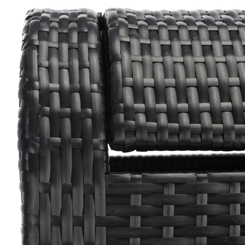 Safavieh Outdoor Serapis Trash Bn Black