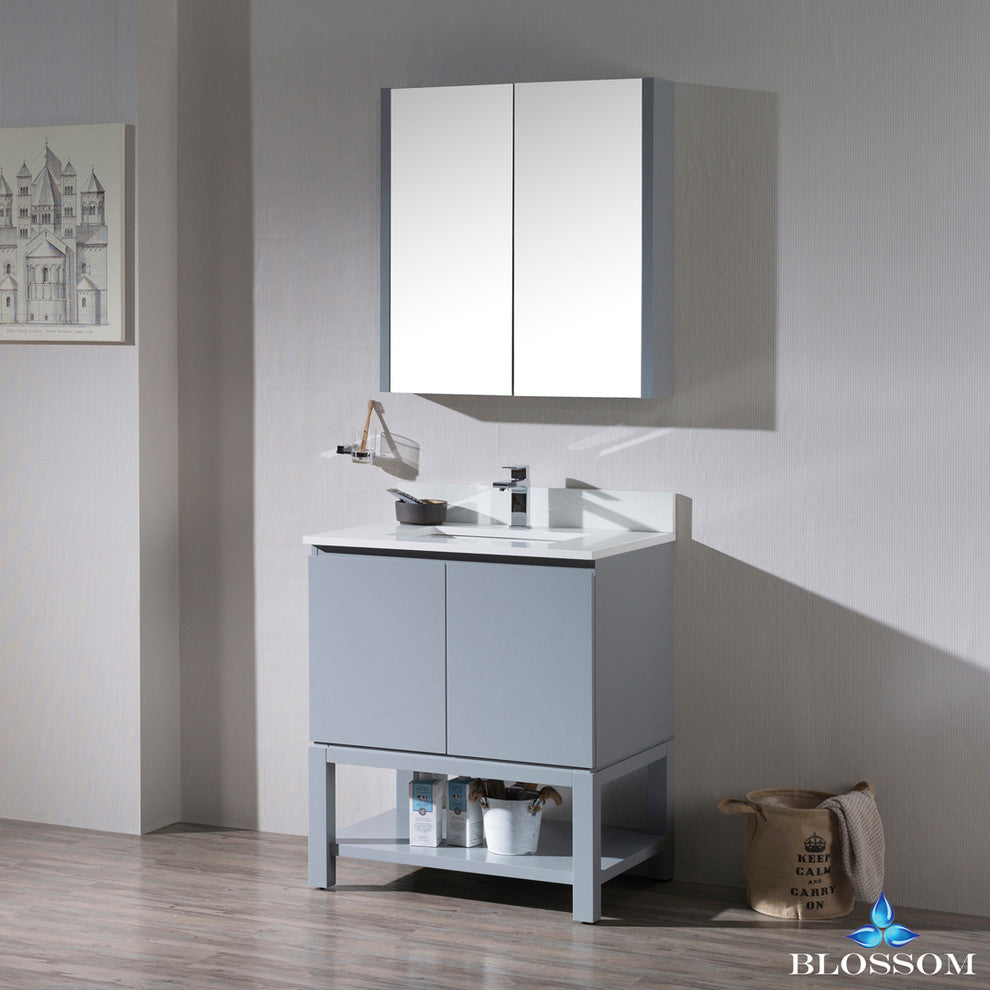 Monaco 30" Vanity Set With Medicine Cabinet