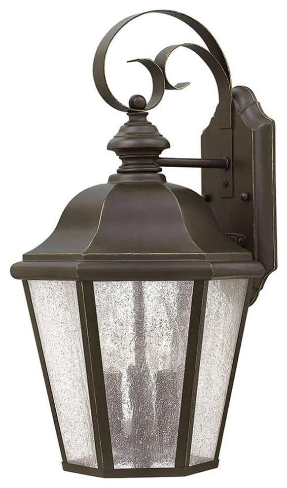 Hinkley Edgewater Medium Wall Mount Lantern, Oil Rubbed Bronze