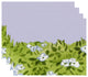 Forget Me Not Bunch Floral Print Placemats, Set of 4, 18"x14", White