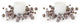 Flocked Pine Cone Candle Ring, Set of 2