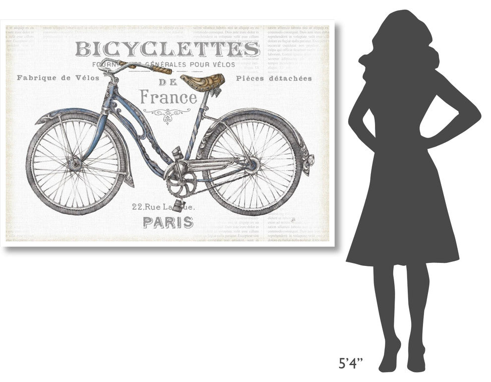 "Bicycles II" Digital Paper Print by Daphne Brissonnet, 62"x42"