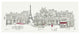 "World Cafe II Paris Red" Digital Paper Print by Avery Tillmon, 62"x26"