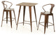 HomeRoots 41" Copper and Wood Bar Table