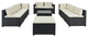 9-Piece Outdoor Wicker Reversible Patio Sectional Sofa With Cushions