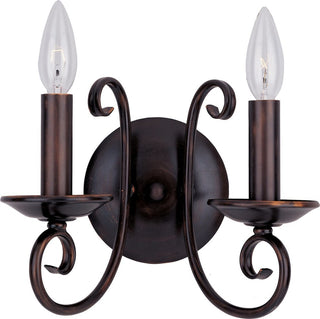 Maxim Lighting Loft 2-Light Wall Sconce, Oil Rubbed Bronze - 70002OI