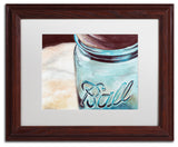 'Ball Jar' Art, 11x14, Wood Frame, White Mat