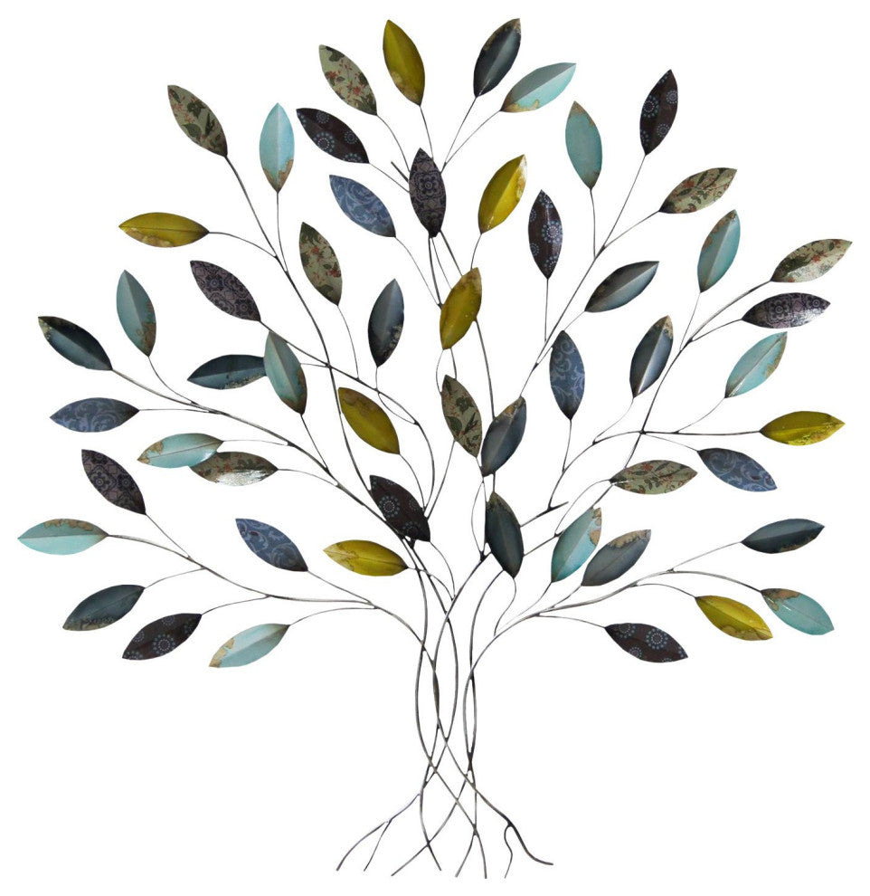 HomeRoots Whimsical Metal Tree Wall Decor