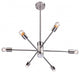Adjustable Arm Light Fixture, Shiny Nickel