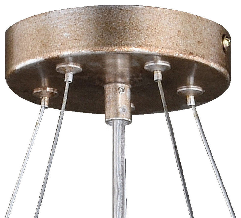 Rainier 5 Light Chandelier Silver Mist