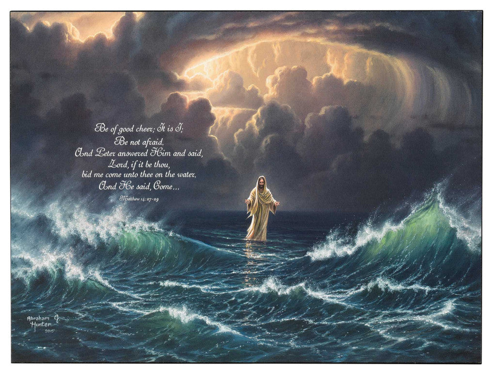 Wall Plaque, Be Not Afraid Matt.14:27-29