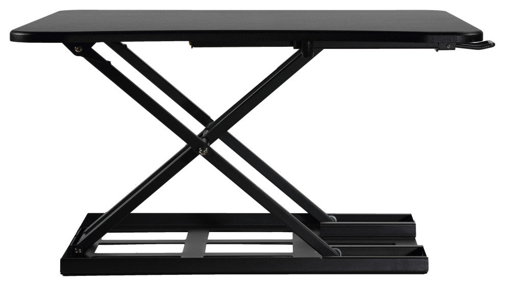 Cortesi Home Ursa Height Adjustable Standing Desk Converter, Black