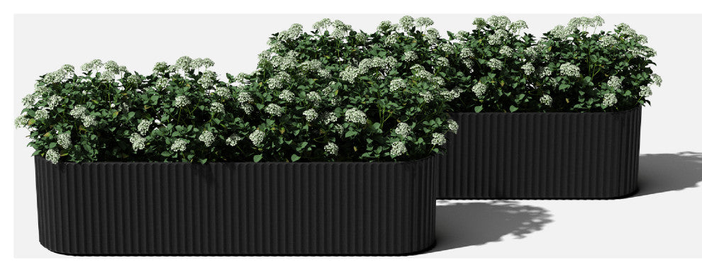 Veradek Demi Series Window Box 36" Planter, Black, 36 Inch, 2 Pack