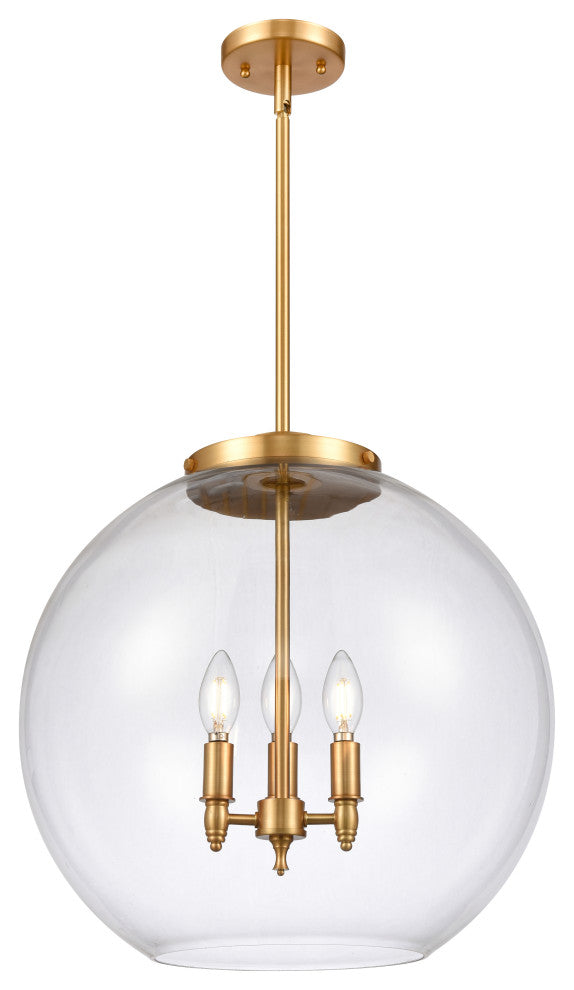 INNOVATIONS 221-3S-SG-G122-18-LED 3-Light Pendant Satin Gold