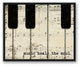 Piano Keys And Music Canvas Wall Art, 30"x24", Framed