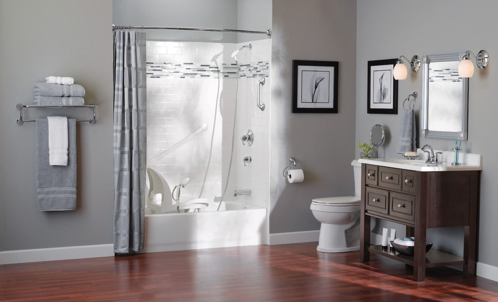 Moen Home Care 18" Concealed Screw Grab Bar, Glacier