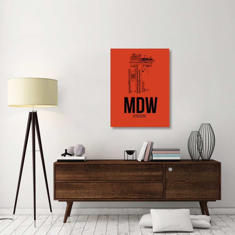 "MDW Chicago Airport Orange" Fine Art Print