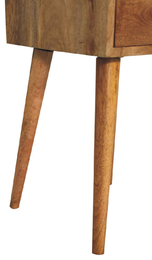 Mini 2 Drawer Oak-ish Nightsand