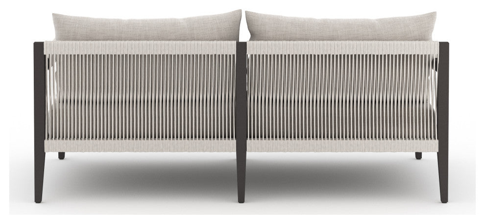 Sherwood Outdoor Sofa-63"-Bronze/Stone