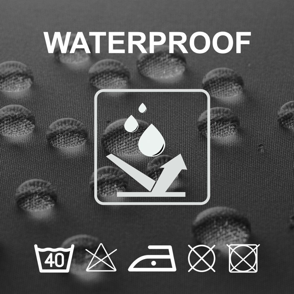 Bathroom Accessories Bath Time Collection, Black, Shower Curtain
